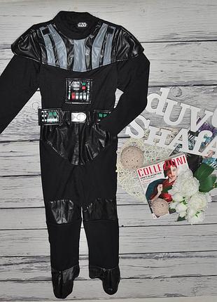 8-11 лет 146 см фирменный карнавальный костюм дарт вейдер star wars звездковые воины оригинал