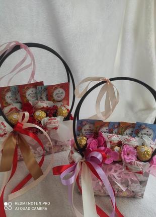 Сладкие букеты, подарки, букет из конфет.
