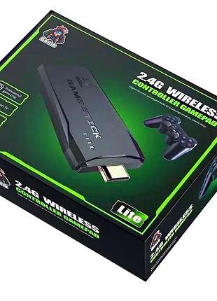 Компактная игровая приставка 20000 игр hdmi game stick lite m8 64 gb 4k ultra hd с двумя джойстиками2 фото