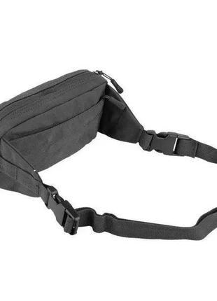 Поясна сумка mil-tec fanny pack molle black 13512502