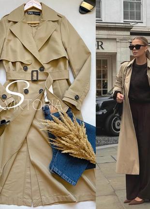 Пальто тренч zara