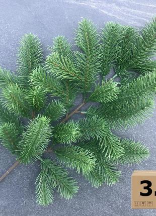 Ветка хвойная premium литая 53 см светло-зелёная (упаковка 3 шт.)