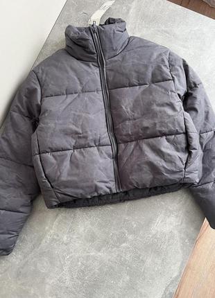Пуффер куртка з ефектом вивареності