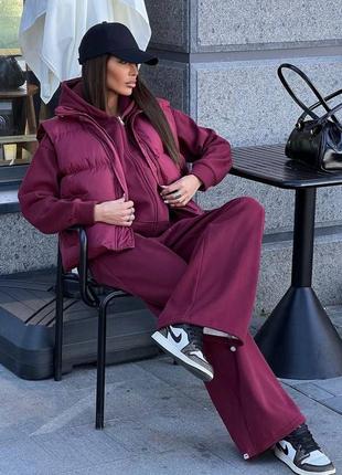 Костюм тройка спортивный костюм и жилетка