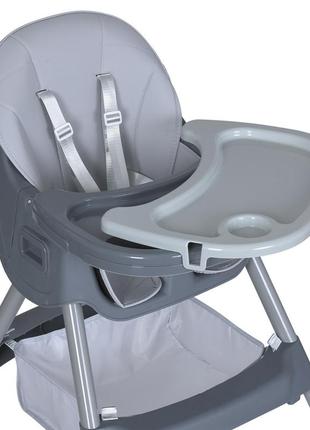 Детский стульчик для кормления bambi m 5722 gray до 20 кг стілець для годування7 фото