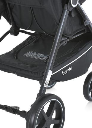 Детская прогулочная коляска bambi m 5723 viva ash gray до 22 кг книжка8 фото