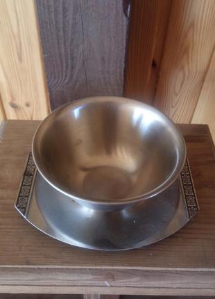 Соусник винтажный стальной япония в отличном состоянии