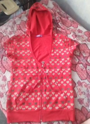 Туніка-кофта з капюшоном р.м