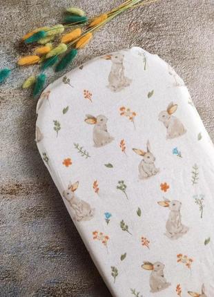 Фланелевая простынь на резиночке в коляску, байковая простынь на резинке у тележек