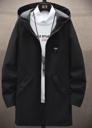 Мужская классическая ветровка с капюшоном, куртка, курточка чоловіча