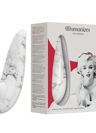 Вакуумный стимулятор клитора womanizer marilyn monroe white marble