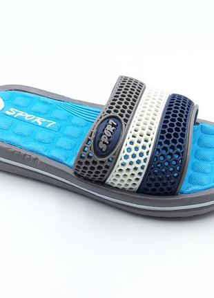 Шльопки для хлопчиків alemy kids 854-6b1s/29 сірі 29 розмір