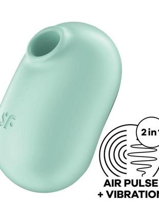Вакуумный вибратор для клитора satisfyer pro to go 2 mint