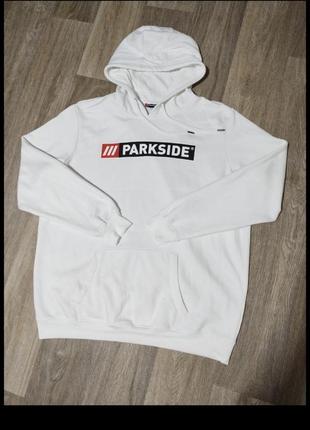 Чоловіче біле худі / parkside / кофта з капюшоном / толстовка / чоловічий одяг /