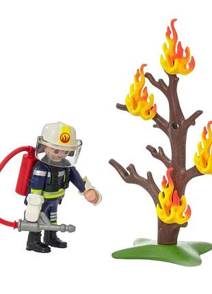 Конструктор playmobil special plus пожежник з деревом (9093)