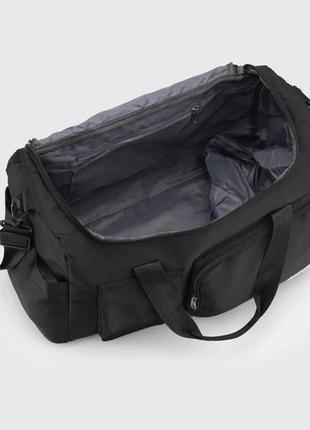 Мужская спортивная сумка brand hengtoo карман для обуви черная нейлоновая 38 литров5 фото