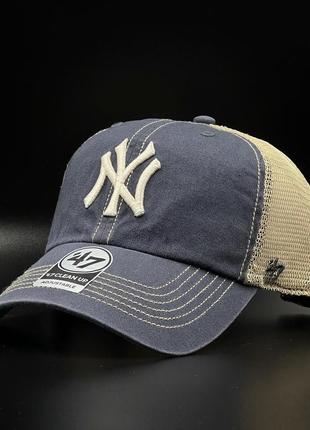 Оригинальная  кепка с сеткой 47 brand mlb new york yankees