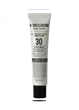 Парфюмированный крем для рук "белый мускус" w.dressroom moisturizing perfume hand cream 30 white musk