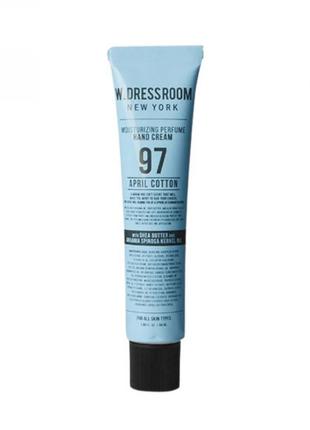 Парфюмированный крем для рук "свежесть хлопка" w.dressroom moisturizing perfume hand cream 97