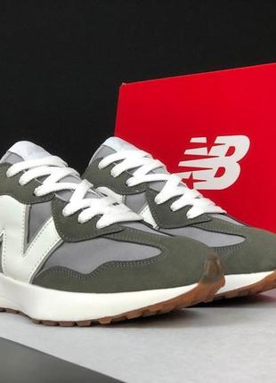 Стильные мужские очень легкие демисезонные кроссовки new balance 327