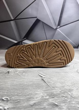 Жіночі бежеві зимові уггі на хутрі замшеві, натуральна замша, пісочні уггі-черевики на...