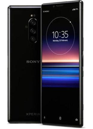Смартфон sony xperia 1 (j9110) global 6/128gb black, 2sim, 12+12+12/8 мп, snapdragon 855, 6.5"oled,