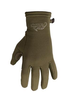 Перчатки для туризма helikon-tex tracker outback gloves - olive green, размер l 5