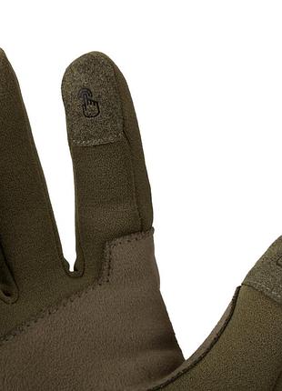 Перчатки для туризма helikon-tex tracker outback gloves - olive green, размер l 2