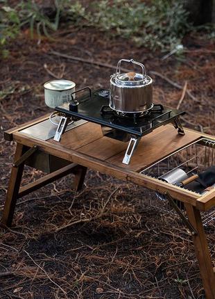 Горелка-стол кемпинговый naturehike nh20rj001, черный