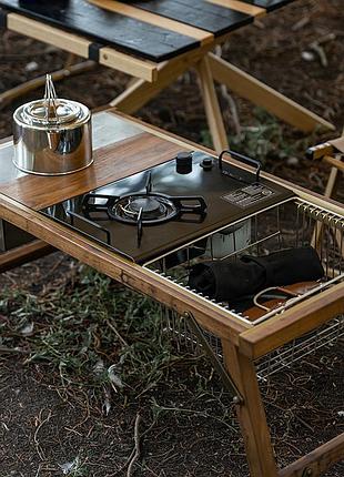 Горелка-стол кемпинговый naturehike nh20rj001, черный