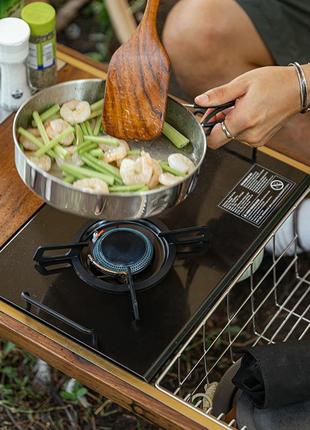 Горелка-стол кемпинговый naturehike nh20rj001, черный