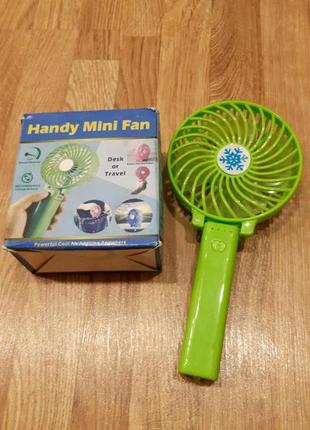 Міні вентилятор handy mini fan green2 фото