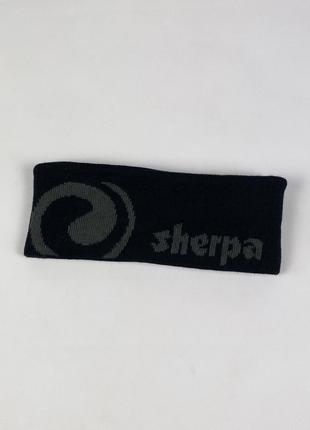 Трекінгова / туристична пов’язка на голову sherpa outdoor 326486 lias headband оригінал чорна на флісі