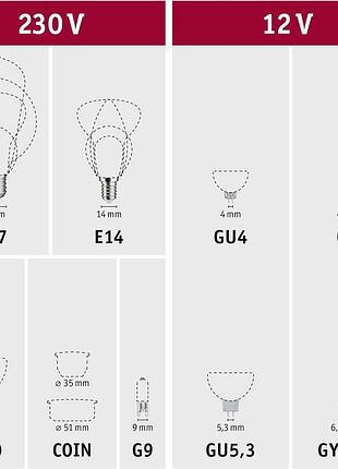 Светодиодная винтажная свеча paulmann 28524 2 вт e14