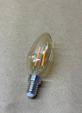Светодиодная винтажная свеча paulmann 28524 2 вт e14