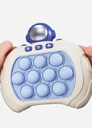 Електронна приставка консоль quick push game приставка гри pop it антистрес струм іграшка astronaut2 фото
