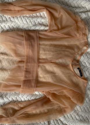 Блуза из органзы zara