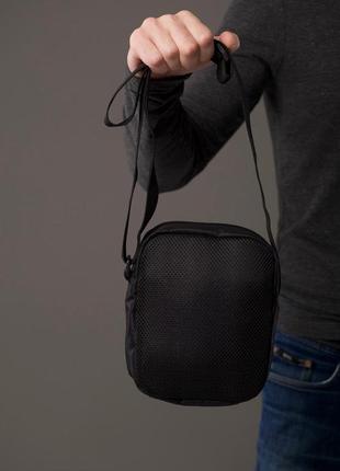 Сумка мужская через плечо adidas мессенджер oxford черная8 фото