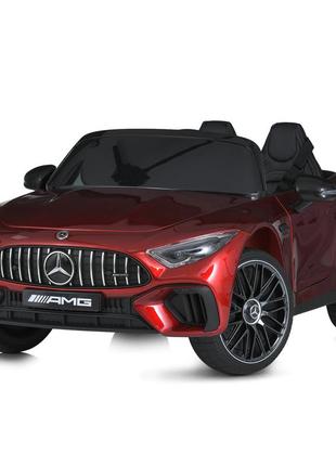 Детский двухместный электромобиль bambi m 5098eblrs-3 mercedes sl 63 amg красный автопокраска