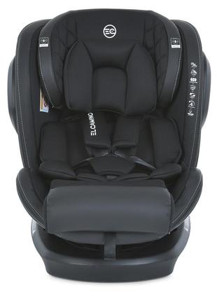 Детское автокресло el camino me 1045-1 evolution 2 isofix 360º royal black2 фото