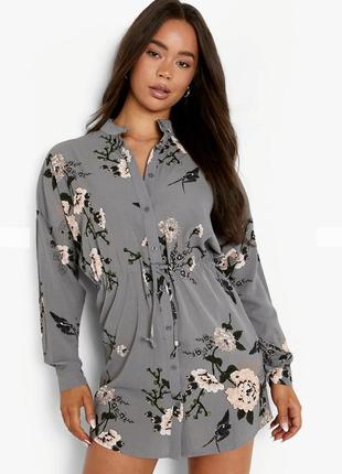Оригинальная новая мини-платье туника от бренда boohoo
