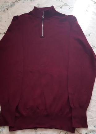 Джемпер на короткой молнии с высоким воротом из чистой шерсти ягненка . really wild