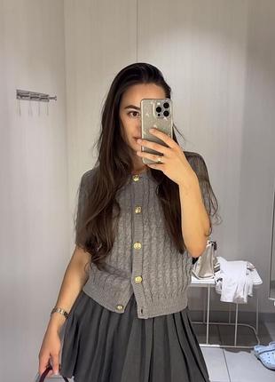 H&m серый кардиган новая коллекция