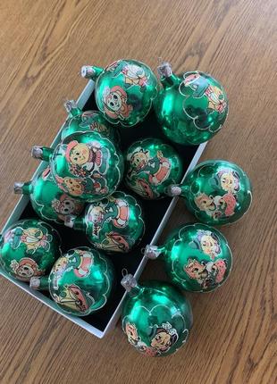Вінтажні ялинкові прикраси куля