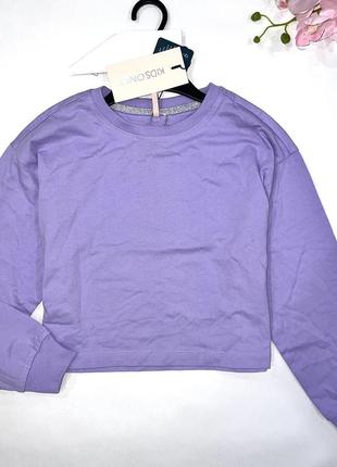 Кофта укороченная лилового цвета, на рукавах-манжеты. бренд: only/10 размер: 📌 122/1282 фото