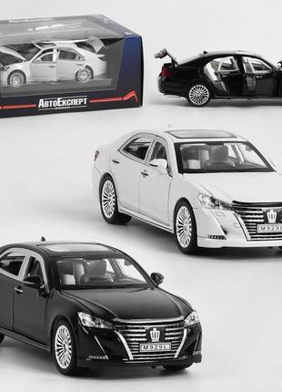 Машина el 5507 (36) auto expert 2 кольори, металопластик, 1:24, інерція, світло, звук, відчиняються двері,