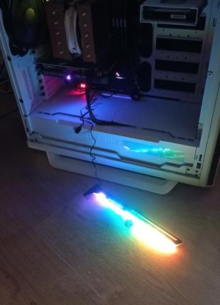 Подставка для видеокарты argb gpu support rtx 4060,4080,4090,5700,67003 фото