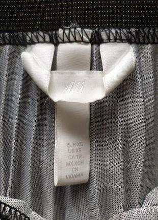 H&m красива плісирована спідниця з люрексом6 фото