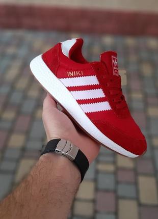 Кросівки yeezy adidas iniki червоні