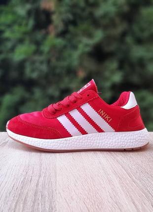 Кросівки adidas pink support червоні4 фото